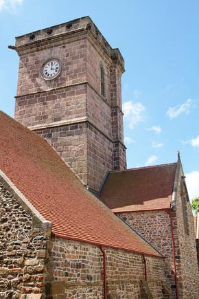 Historic anglican church of St. Helier, Jersey, UK