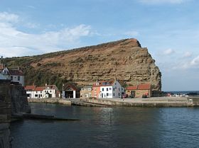 Buildings at the end of Cowbar Lane Staithes &copy;  Anne Zanotti 