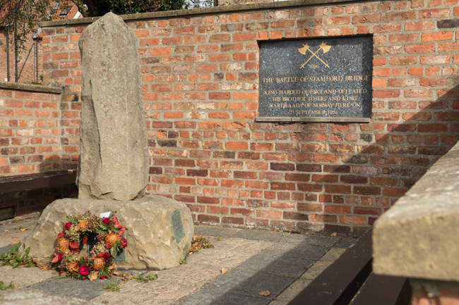 The memorial to the Battle of Stamford Bridge