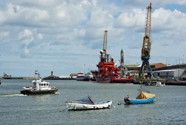 Boats on the River Wear in Sunderland