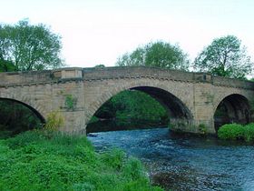 Clavering Bridge crossing the River Derwent - built in 1760 &copy; David Newton