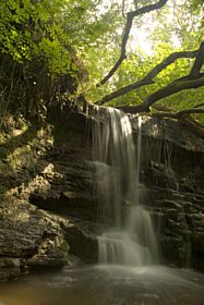 Middle waterfall in the Pwll-yr-Wrach Nature Reserve near Talgarth &copy; Tim Hughes