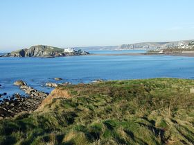 Bantham Sands looking towards Burgh Island &copy; Cliff Gathercole