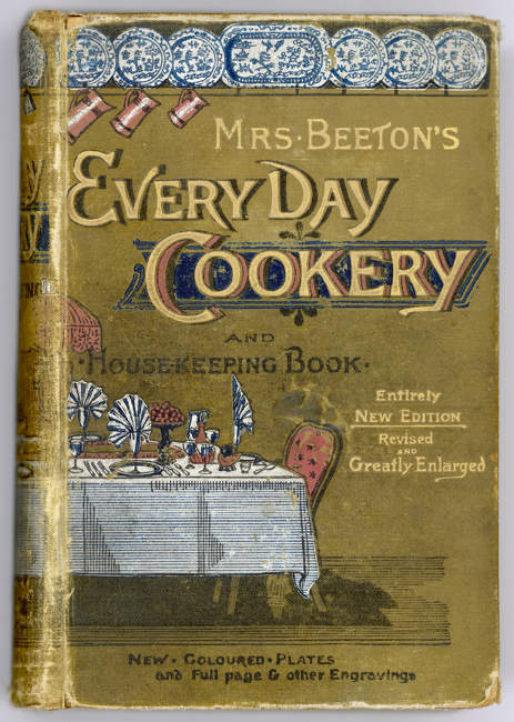 Mrs Beeton Front Cover. Date: 1890