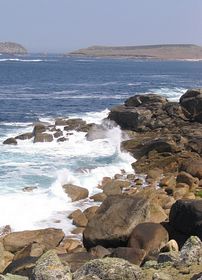 Rugged coastline in the north-west of the island &copy; Chris Bradley