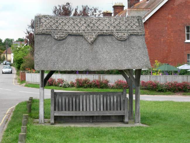 A Thatched Shelter &copy; Peggy Cannell