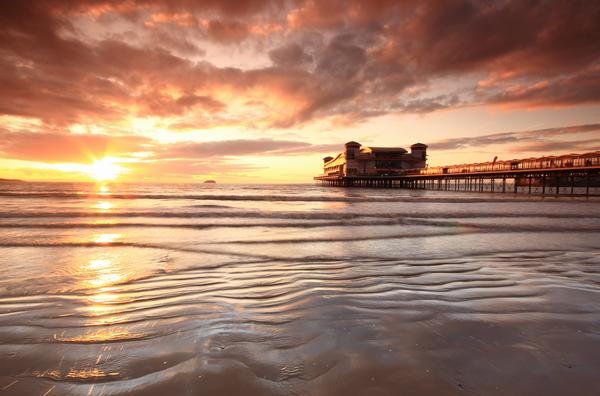 Weston-Super-Mare Pier at Sunset