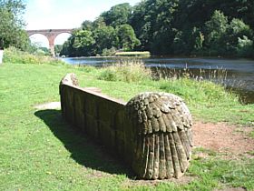 Stone Seat and Viaduct, Wetheral &copy; Ros Ormiston