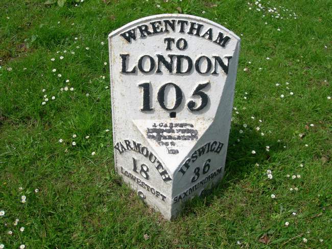 Old Milestone &copy; Peggy Cannell