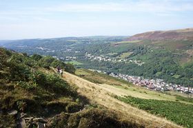 Lower Ystalyfera taken from the Darren mountain &copy; Mr Lyn Jones